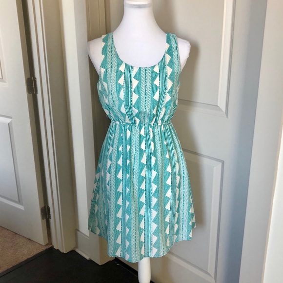 Francesca’s 💚 White & Green Dress 👗S - Picture 7 of 10